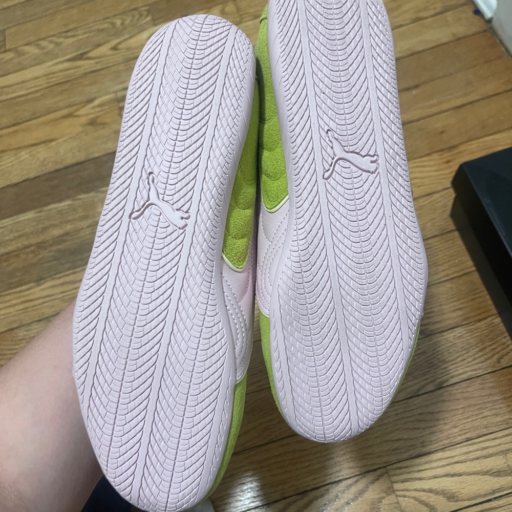 Puma Lime Green and Pink Speedcats - Picture 2 of 4